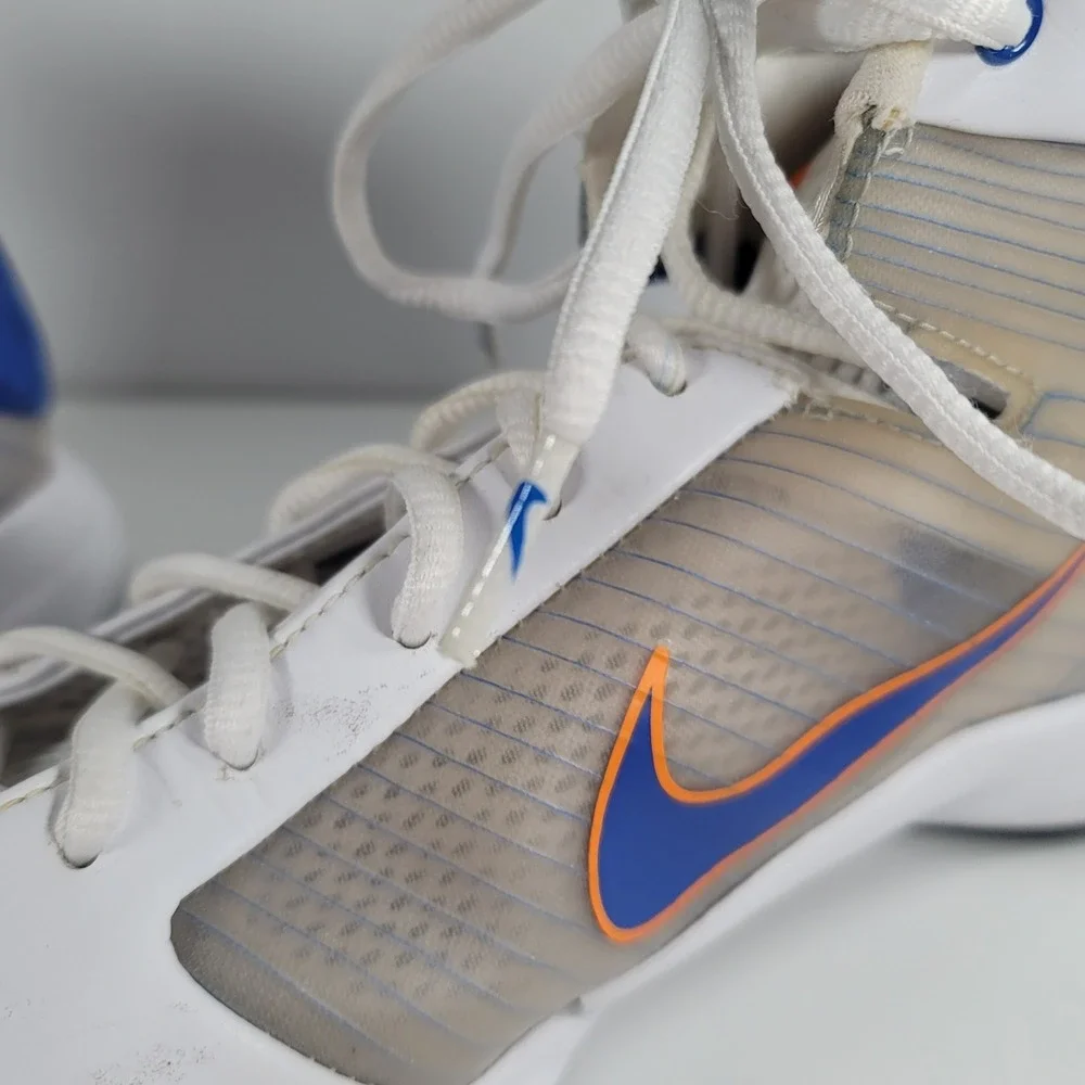 Nike Rare Hyperdunk 2008 White Blue Orange Burst Men's Basketball Shoes Size 11